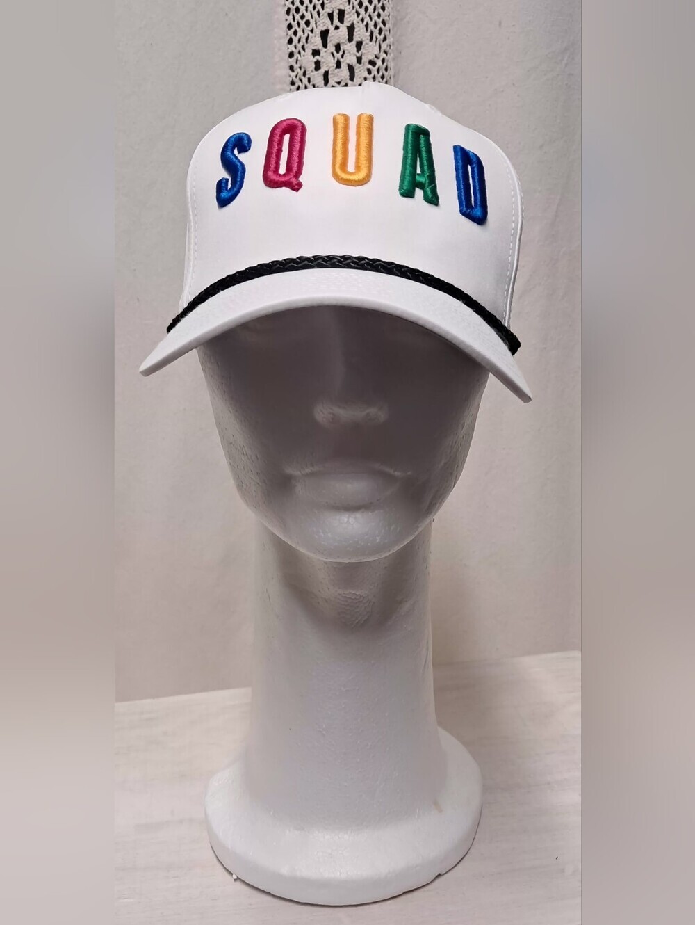 Women's 'SQUAD' Embroidered Golf Hat OS Adjustable